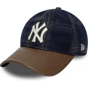 cap-ivelt-mnogocveten-reguliruema-lenta-9twenty-img-loden-leather-new-york-yankees-mlb-new-era