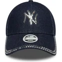 gorra-curva-azul-marino-ajustable-para-mujer-9forty-sequin-denim-de-new-york-yankees-mlb-de-new-era