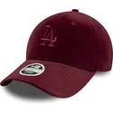 sapkak-ivelt-piros-allithato-9forty-velour-los-angeles-dodgers-mlb-new-era