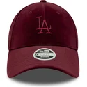 gorra-curva-granate-ajustable-para-mujer-9forty-velour-de-los-angeles-dodgers-mlb-de-new-era