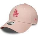 sapkak-ivelt-rozsaszin-allithato-9forty-league-essential-los-angeles-dodgers-mlb-new-era
