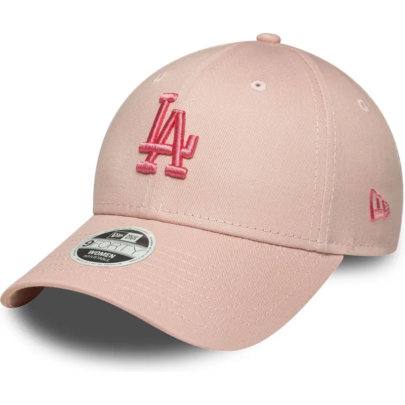 sapkak-ivelt-rozsaszin-allithato-9forty-league-essential-los-angeles-dodgers-mlb-new-era
