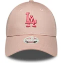 sapkak-ivelt-rozsaszin-allithato-9forty-league-essential-los-angeles-dodgers-mlb-new-era