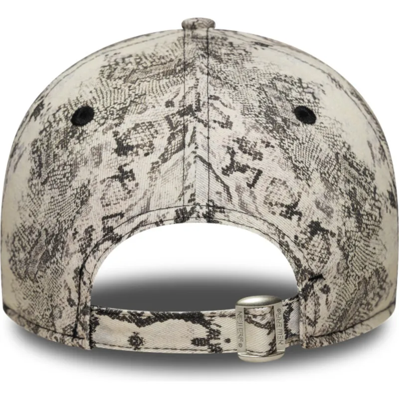 graue-verstellbare-curved-cap-fur-damen-9forty-snake-der-new-york-yankees-mlb-von-new-era