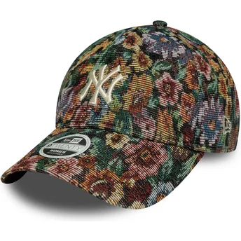 New Era MLB New York Yankees 9TWENTY Floral verstellbare Damenkappe mit gebogenem Schirm, mehrfarbig