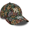 gorra-curva-multicolor-ajustable-para-mujer-9twenty-floral-de-new-york-yankees-mlb-de-new-era