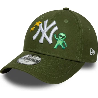 Verstellbare grüne Kinder-Cap 9FORTY Space Icon New York Yankees MLB von New Era