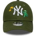 verstellbare-grune-kinder-cap-9forty-space-icon-new-york-yankees-mlb-von-new-era