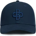 marineblaue-verstellbare-baseballkappe-mit-marineblauem-logo-baseball-peach-obl055-von-oblack