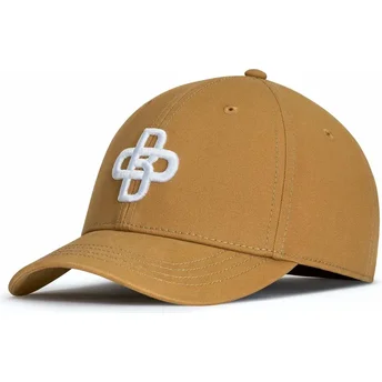 Gorra curva marrón claro ajustable Baseball Peach OBL058 de Oblack