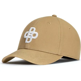 Sapkák ívelt bézs állítható pánt Baseball Peach OBL048 Oblack