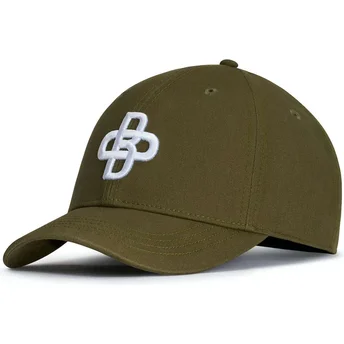 Justerbar grön böjd keps Baseball Peach OBL051 från Oblack