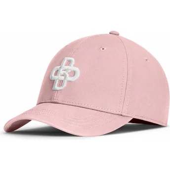 Justerbar rosa böjd keps Baseball Peach OBL056 från Oblack