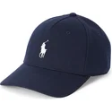marineblaue-gebogene-snapback-kappe-modern-double-knit-jacquard-von-polo-ralph-lauren