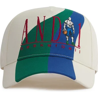 Sapkák ívelt bézs snapback Retro Colour Block AND1