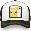 vit-och-svart-trucker-keps-pikachu-pkm6-ele-pokemon-fran-capslab