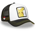 vit-och-svart-trucker-keps-pikachu-pkm6-ele-pokemon-fran-capslab