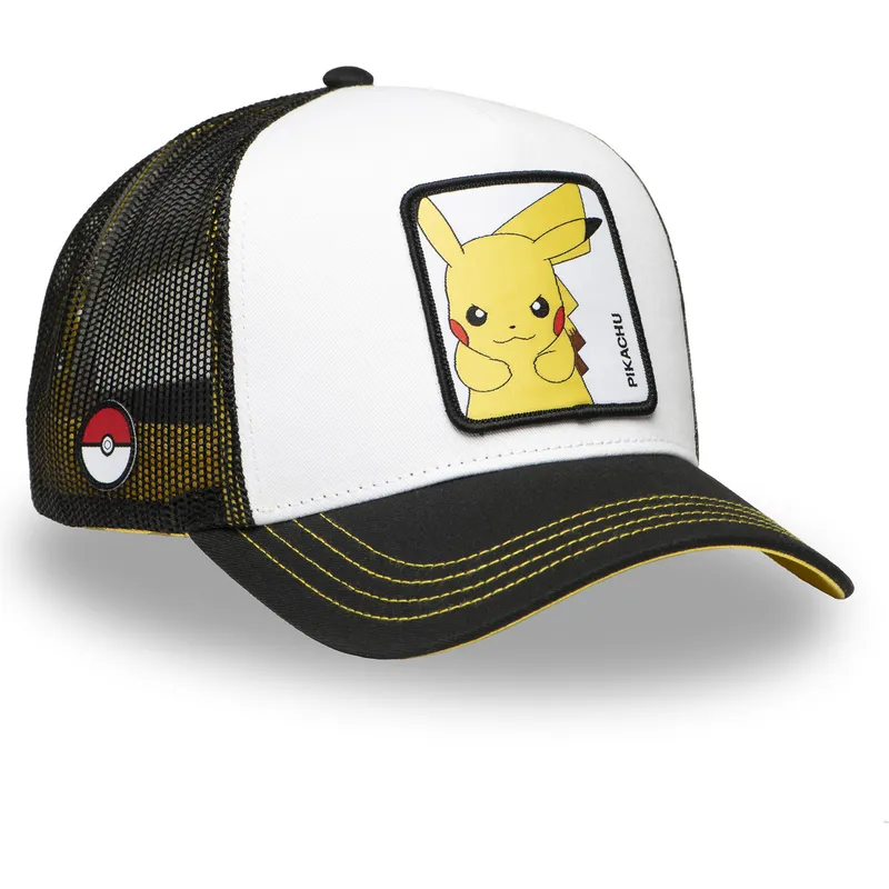 gorra-trucker-blanca-y-negra-pikachu-pkm6-ele-pokemon-de-capslab