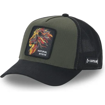 Gorra trucker verde y negra león Natural Mystik MYS Beasts de Capslab