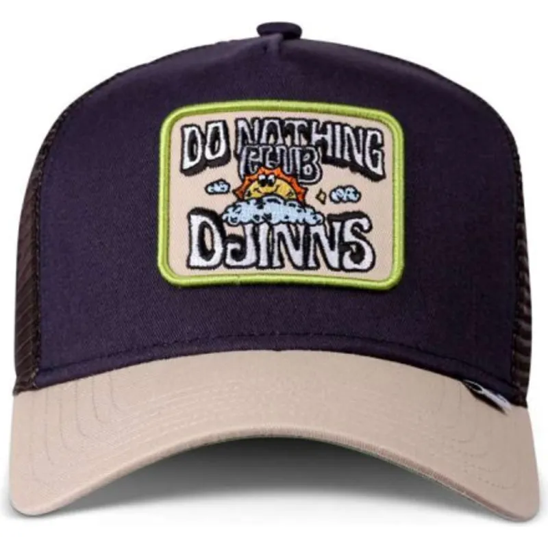 trucker-cap-marineblau-und-beige-do-nothing-club-hft-dnc-sun-von-djinns