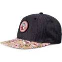 gorra-plana-negra-y-multicolor-snapback-para-nino-lucky-cat-linen-rev-de-djinns