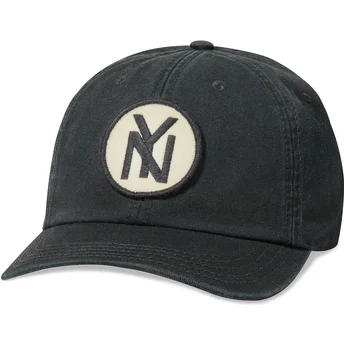American Needle Curved Brim New York Black Yankees Hepcat Black Adjustable Cap