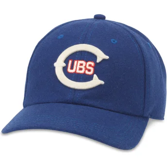 Sapkák ívelt kék állítható pánt Cleveland Cubs MLB American Needle