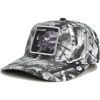 Curved Cap Camouflage Snapback Büffel Ruthless Camo Desaturated Camo The Farm von Goorin Bros.