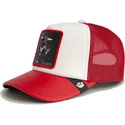 gorra-trucker-blanca-y-roja-toro-lfg-raging-bull-pre-game-seasonal-the-farm-de-goorin-bros