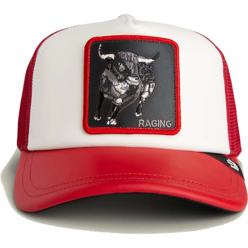 gorra-trucker-blanca-y-roja-toro-lfg-raging-bull-pre-game-seasonal-the-farm-de-goorin-bros
