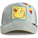 gorra-trucker-gris-y-amarilla-pato-duck-off-ducking-autocorrect-happy-thoughts-the-farm-de-goorin-bros