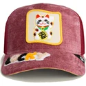 sapkak-ivelt-piros-snapback-lucky-maneki-neko-happy-thoughts-the-farm-goorin-bros