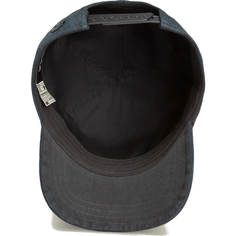 gorra-curva-negra-denim-snapback-tiburon-smurf-the-showdown-the-farm-de-goorin-bros