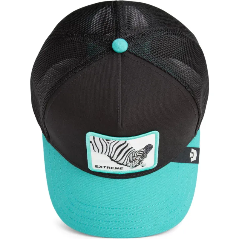 gorra-trucker-negra-y-azul-cebra-extreme-arbez-flip-side-2-the-farm-de-goorin-bros