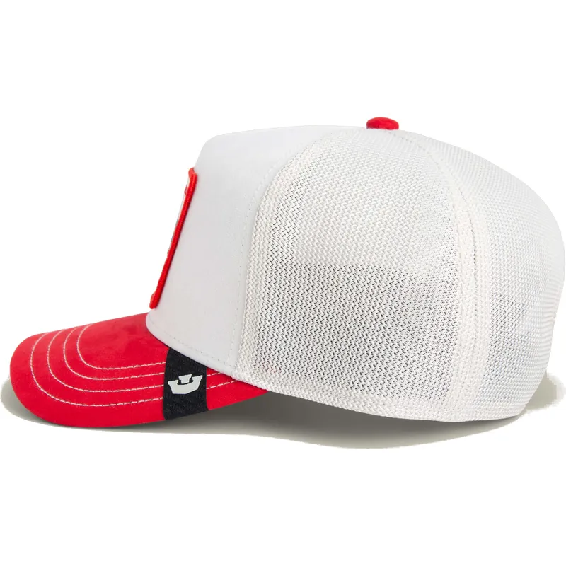 gorra-trucker-blanca-y-roja-serpiente-vicious-suede-snake-suede-truckers-the-farm-de-goorin-bros