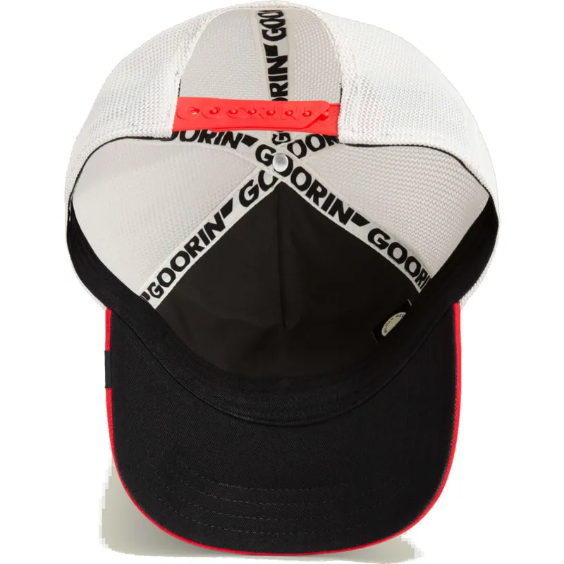 gorra-trucker-blanca-y-roja-serpiente-vicious-suede-snake-suede-truckers-the-farm-de-goorin-bros