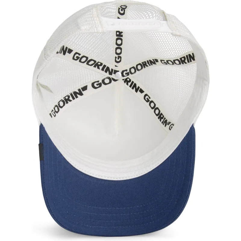 gorra-trucker-blanca-y-azul-serpiente-toxic-trucker-sport-the-farm-de-goorin-bros