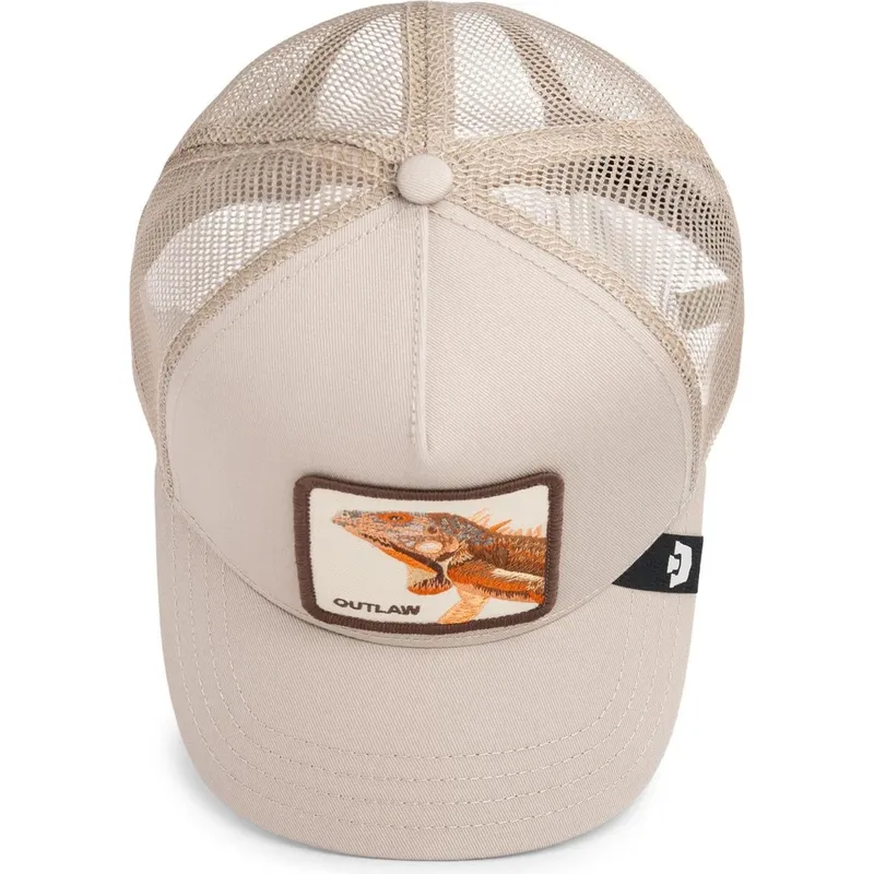 gorra-trucker-beige-lagarto-the-outlaw-lizard-sport-the-farm-de-goorin-bros