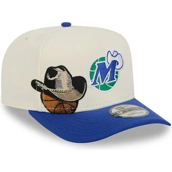 Sapkák ívelt kék snapback 9FIFTY A Frame Precurved Hardwood Classics Dallas Mavericks NBA New Era