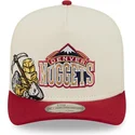 new-era-9fifty-a-frame-precurved-hardwood-classics-snapback-kappe-in-beige-und-rot-der-denver-nuggets-nba