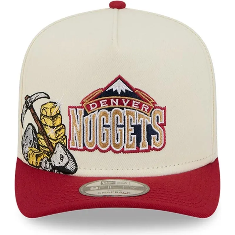 gorra-curva-beige-y-roja-snapback-9fifty-a-frame-precurved-hardwood-classics-de-denver-nuggets-nba-de-new-era