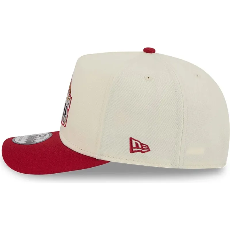 gorra-curva-beige-y-roja-snapback-9fifty-a-frame-precurved-hardwood-classics-de-denver-nuggets-nba-de-new-era