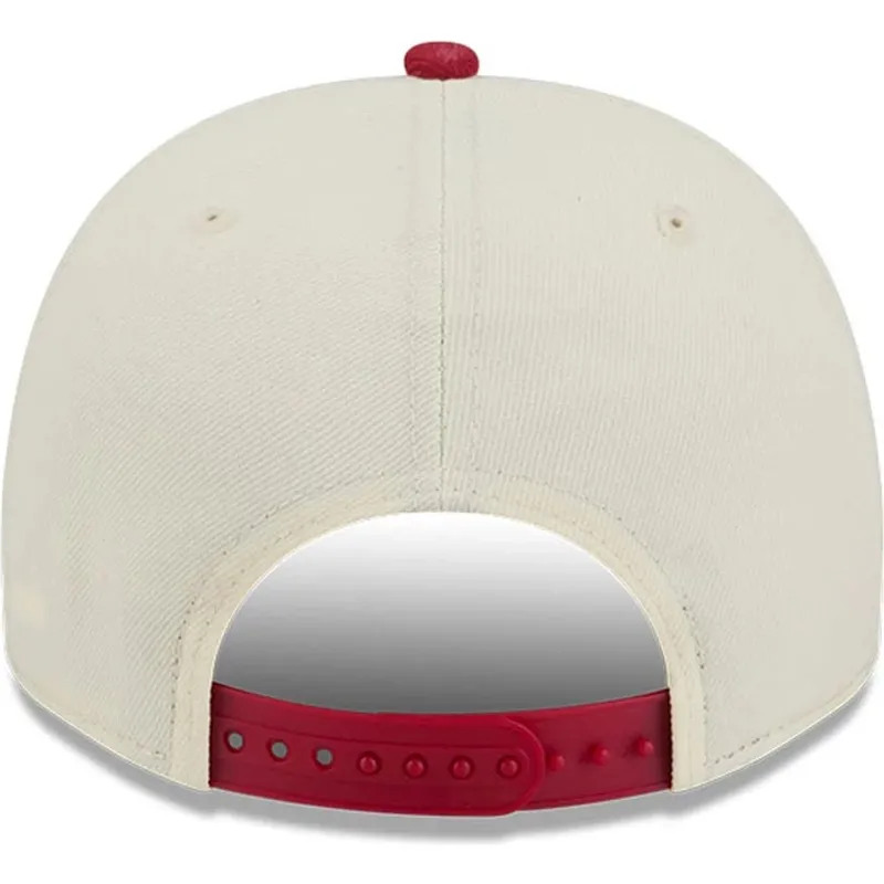 gorra-curva-beige-y-roja-snapback-9fifty-a-frame-precurved-hardwood-classics-de-denver-nuggets-nba-de-new-era