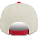 beige-rote-snapback-kappe-9fifty-a-frame-precurved-hardwood-classics-der-houston-rockets-nba-von-new-era