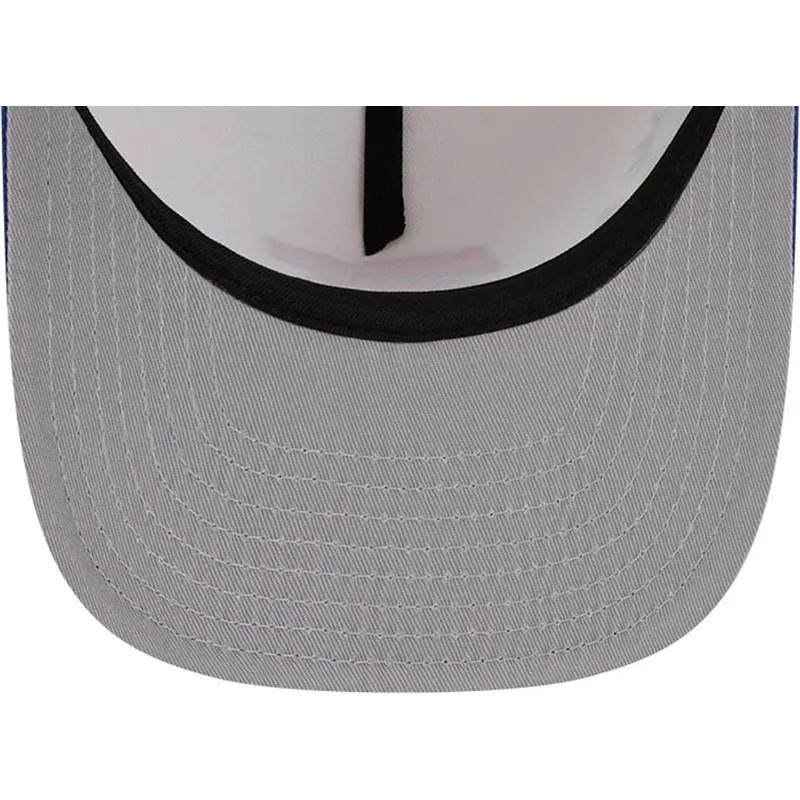 beige-und-blaue-gebogene-snapback-kappe-9fifty-a-frame-precurved-hardwood-classics-der-new-york-knicks-nba-von-new-era