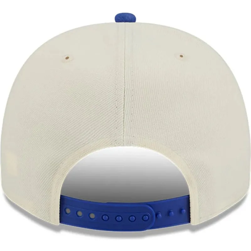 beige-und-blaue-gebogene-snapback-kappe-9fifty-a-frame-precurved-hardwood-classics-der-philadelphia-76ers-nba-von-new-era