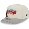 beige-och-gra-bojd-keps-snapback-9fifty-a-frame-precurved-hardwood-classics-san-antonio-spurs-nba-fran-new-era