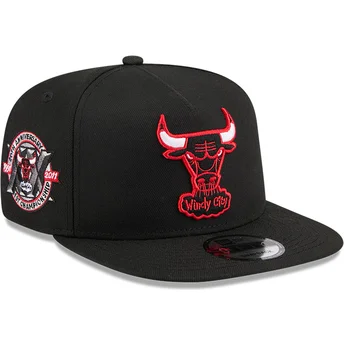 Sapkák lapos fekete snapback 9FIFTY A Frame Hardwood Classics Chicago Bulls NBA New Era