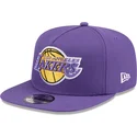 sapkak-lapos-lila-snapback-9fifty-a-frame-hardwood-classics-los-angeles-lakers-nba-new-era