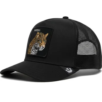 Schwarze Leopard Panther Trucker Cap The Farm Premium von Goorin Bros.